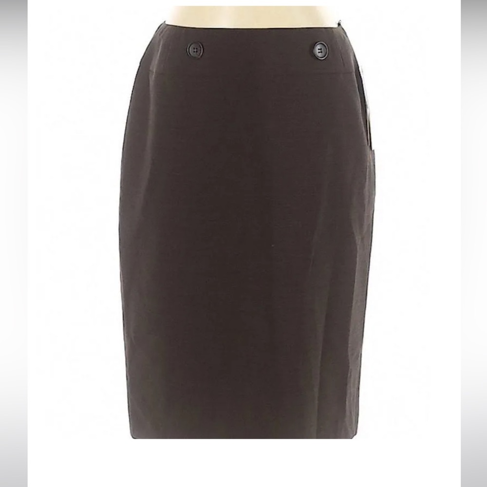 Alex Marie Wool/Poly Blend  Button Detail Skirt Size 14P